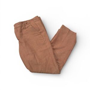 Paperboy Orange Herringbone Cropped Women’s Pants Size 8